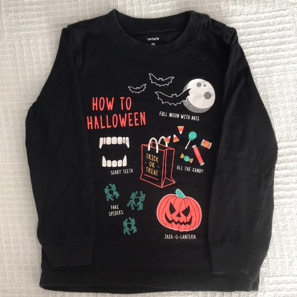 VGUC Long sleeve Halloween Tshirt 5T
